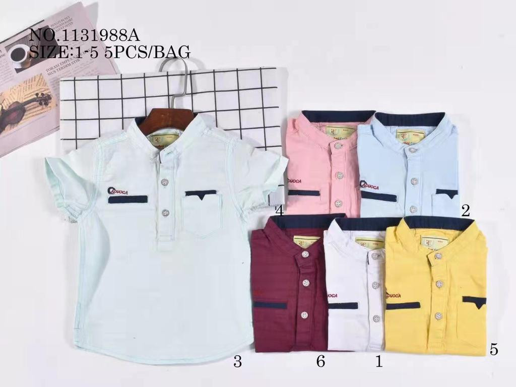 Chemise manche courte pour enfants