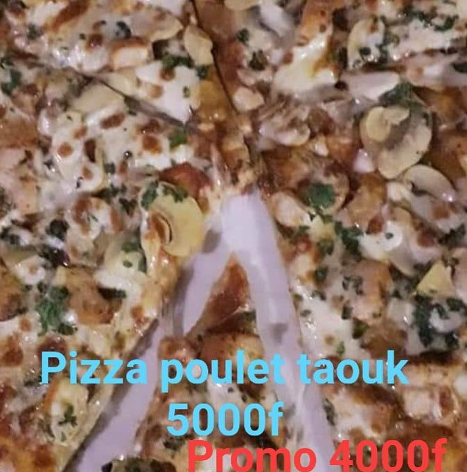 pizza poulet taouk