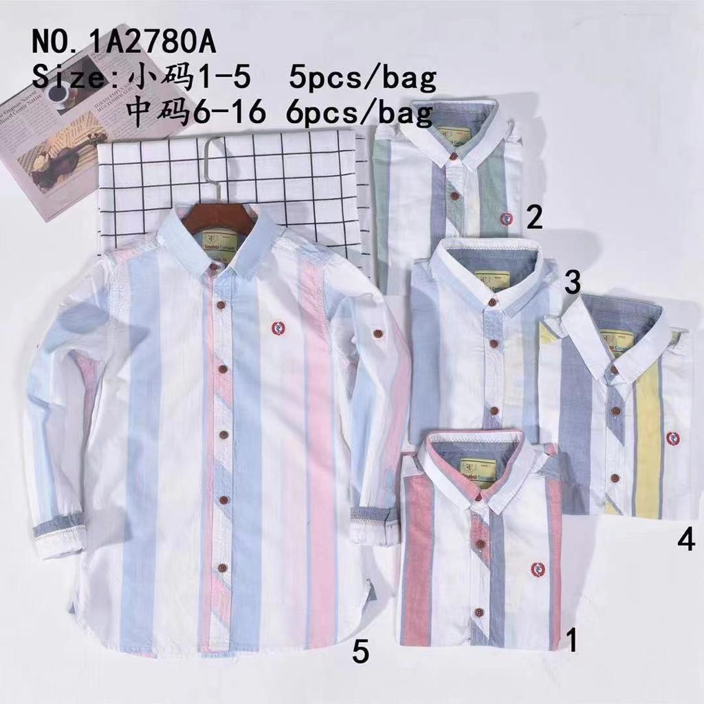 Chemise manche longue pour enfants