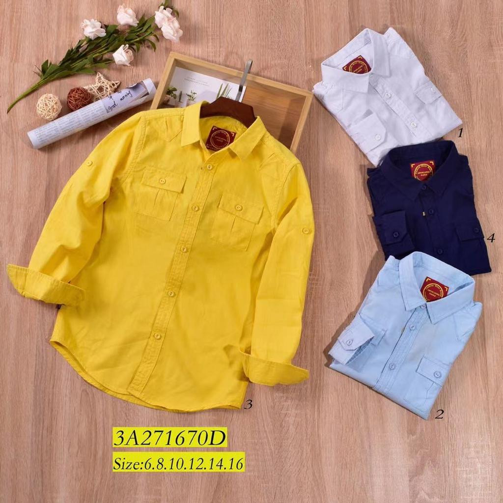 Chemise manche longue pour enfants