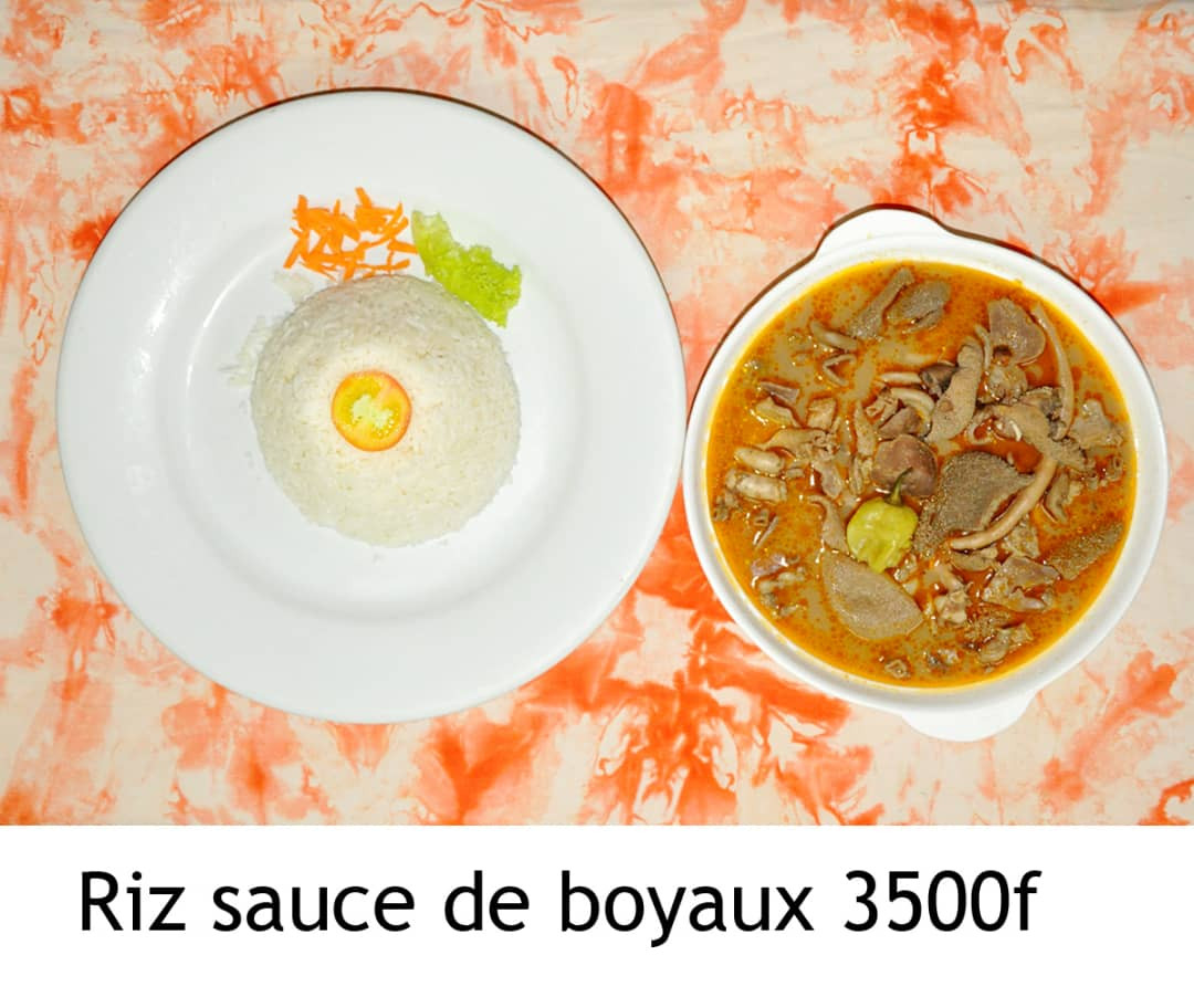 Riz sauce de boyauxd