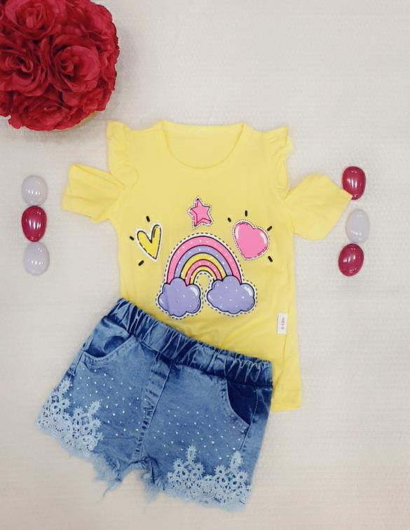 Ensemble  culotte  2 Pièces fille 1 à 4 ans