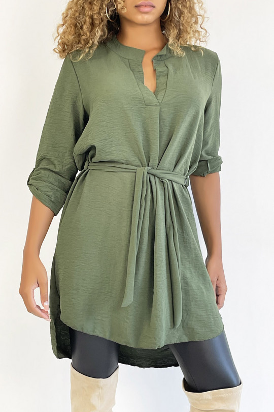 Chemise verte manche longue