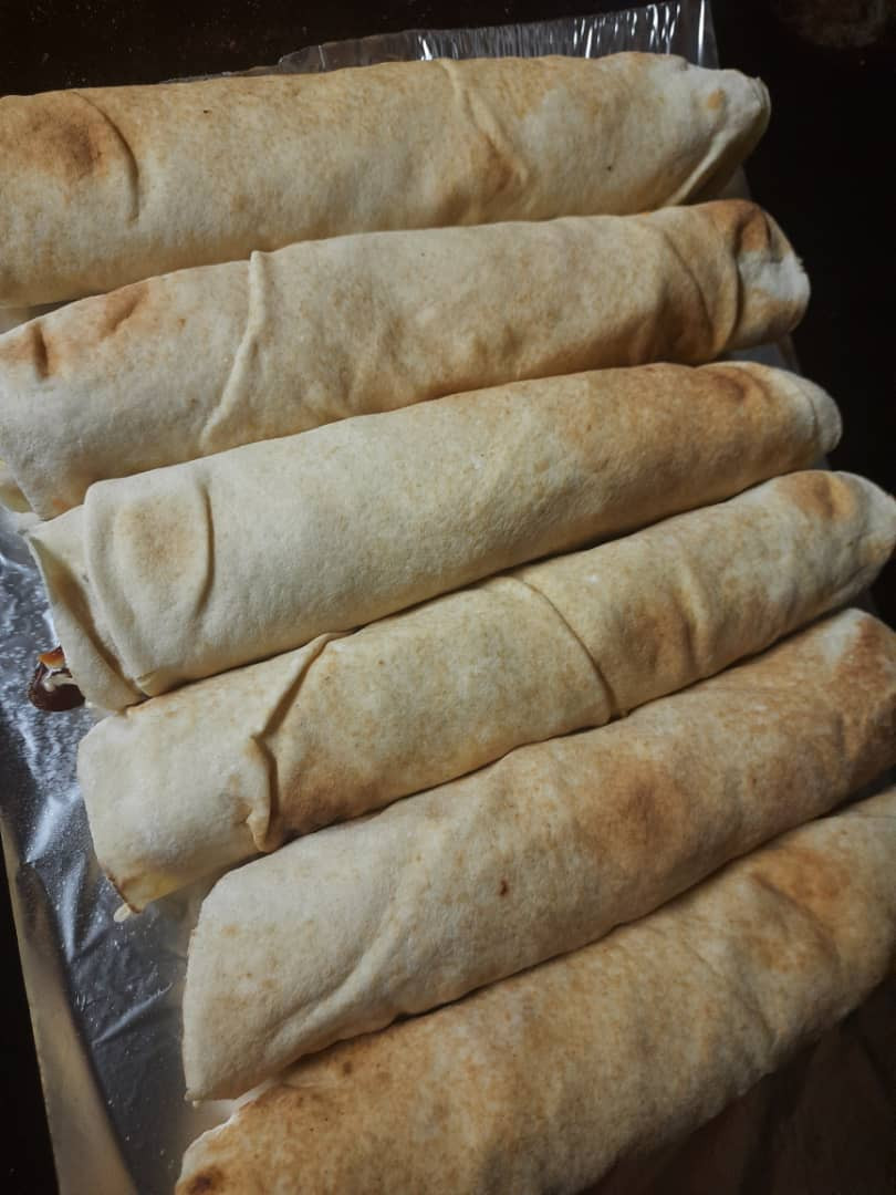 Pain chawarma viande