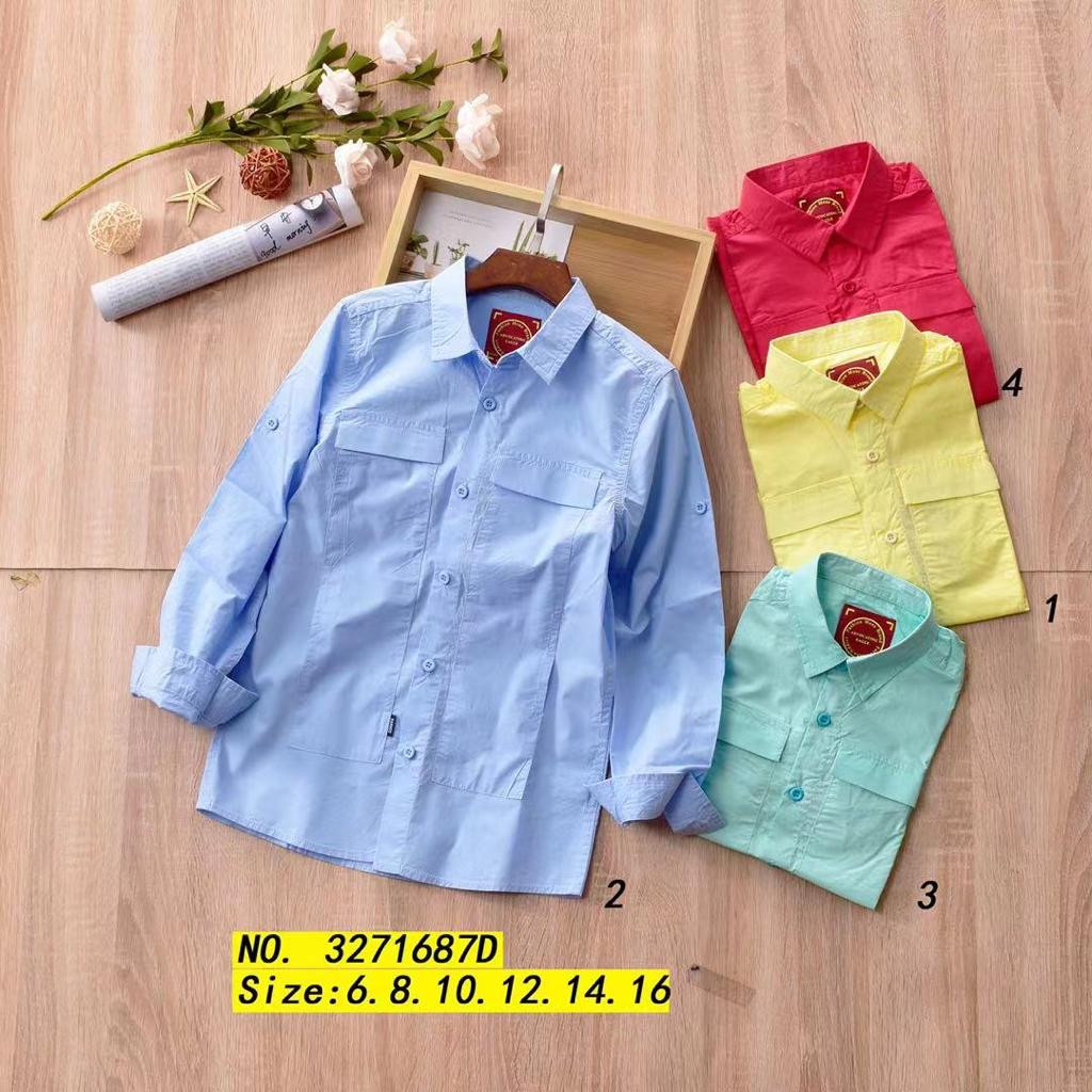 Chemise manche longue pour enfants