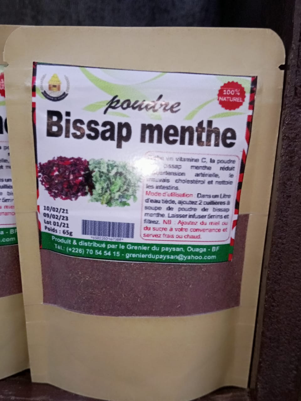 Poudre de Bissap Menthe