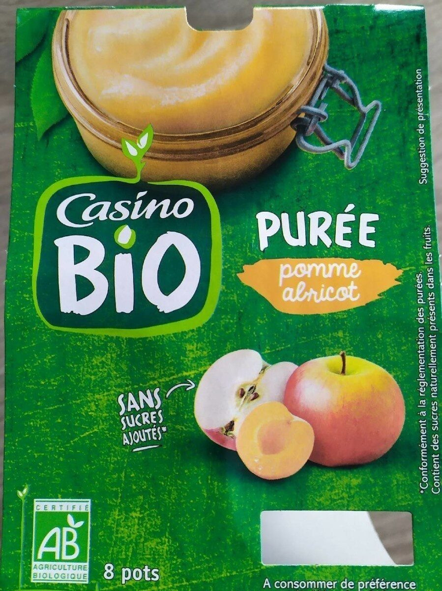 Pomme Sans Sucres Ajoutés - Casino - 8 x 100 g